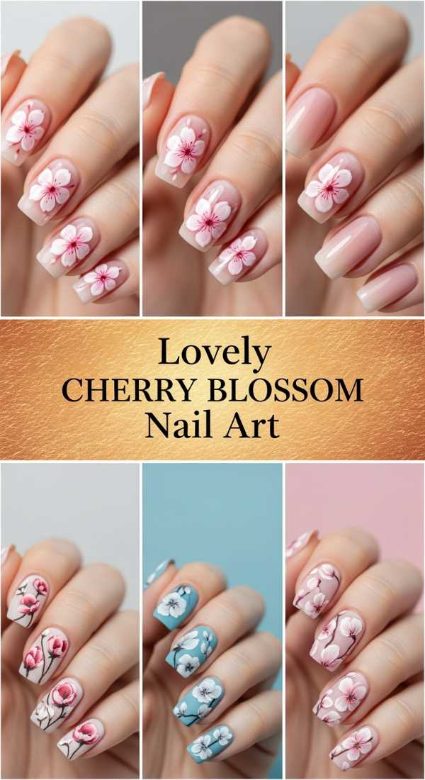Lovely Cherry Blossom Nail Art 69ef3ad79d434