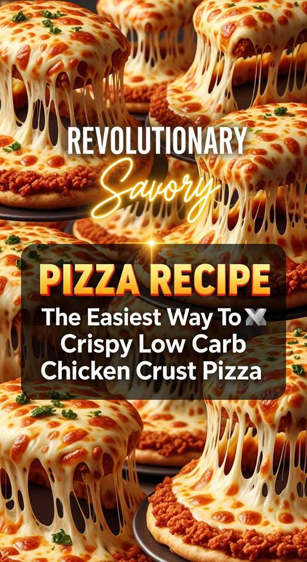 Low Carb Chicken Crust Pizza Recipe For Dinner