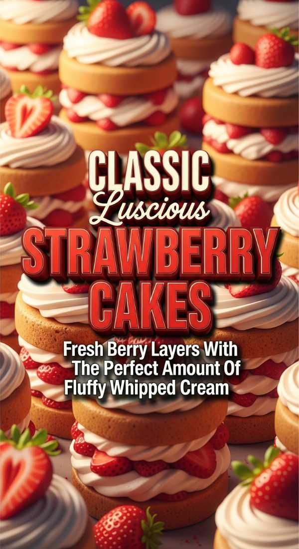Luscious Strawberry Layer Cakes 69f0642a09fa9