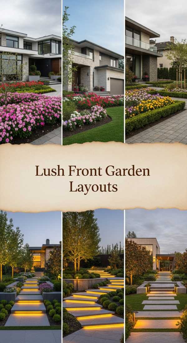 Lush Front Garden Layouts 69df43e1ccb57