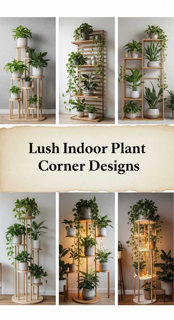 Lush Indoor Plant Corner Designs 69ed03212313c