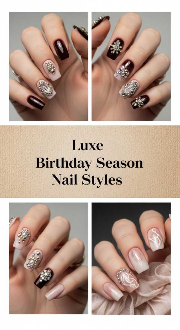 Luxe Birthday Season Nail Styles 69e757b61b1de