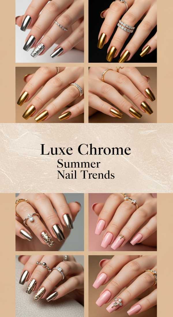 Luxe Chrome Summer Nail Trends 69ee591e05d73