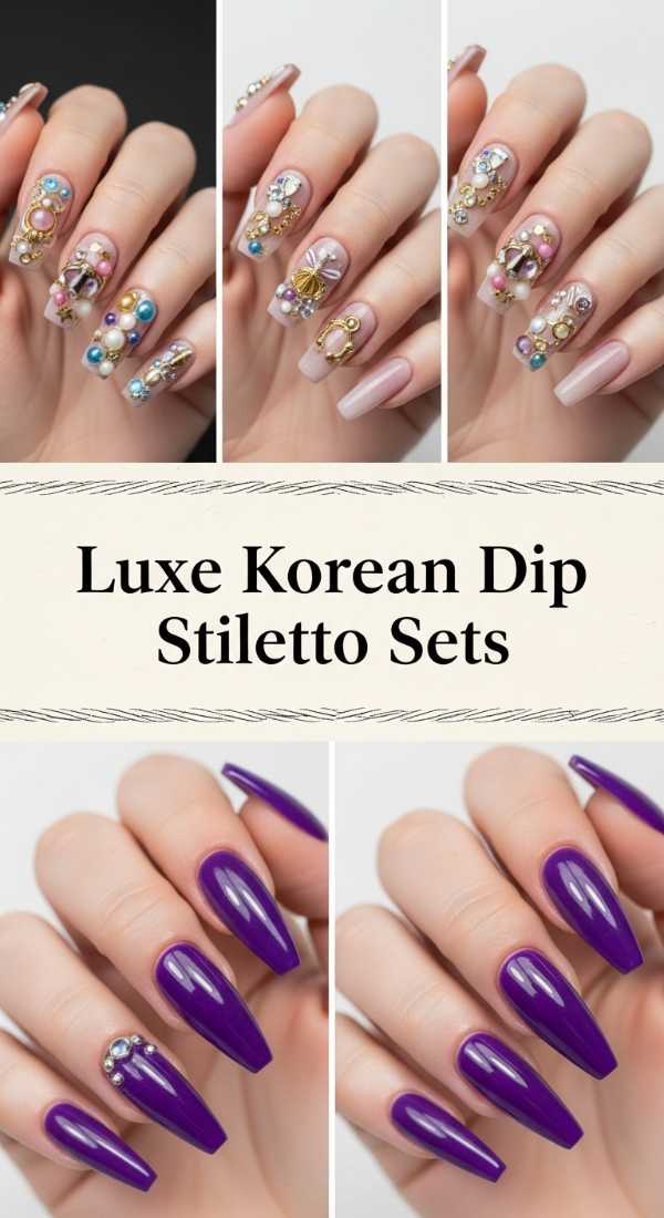 Luxe Korean Dip Stiletto Sets 69e757bb4e5b6