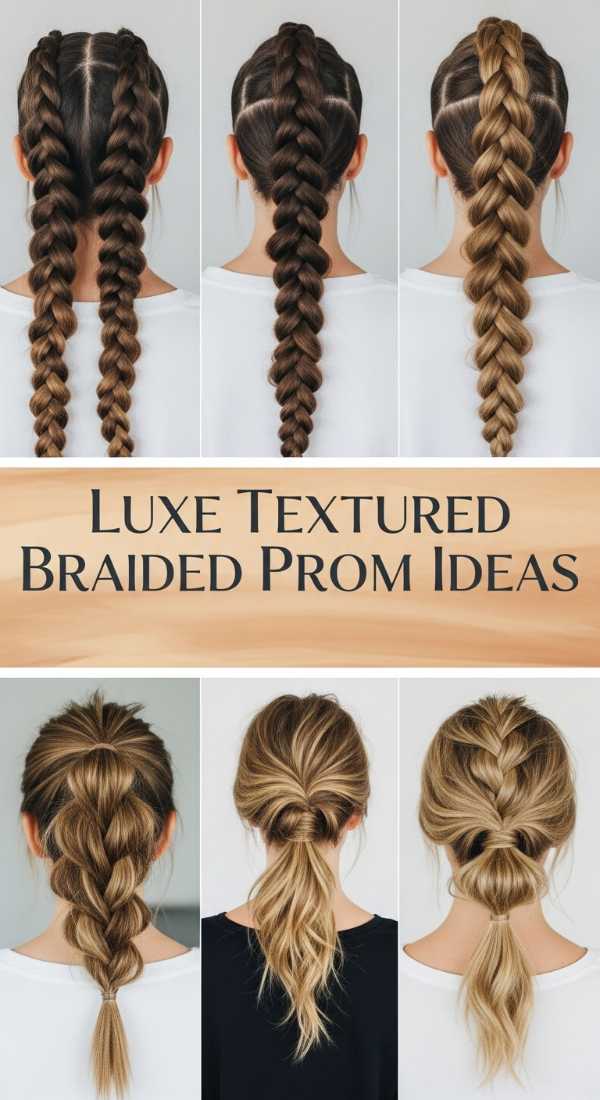Luxe Textured Braided Prom Ideas 69f0e304bdb4d