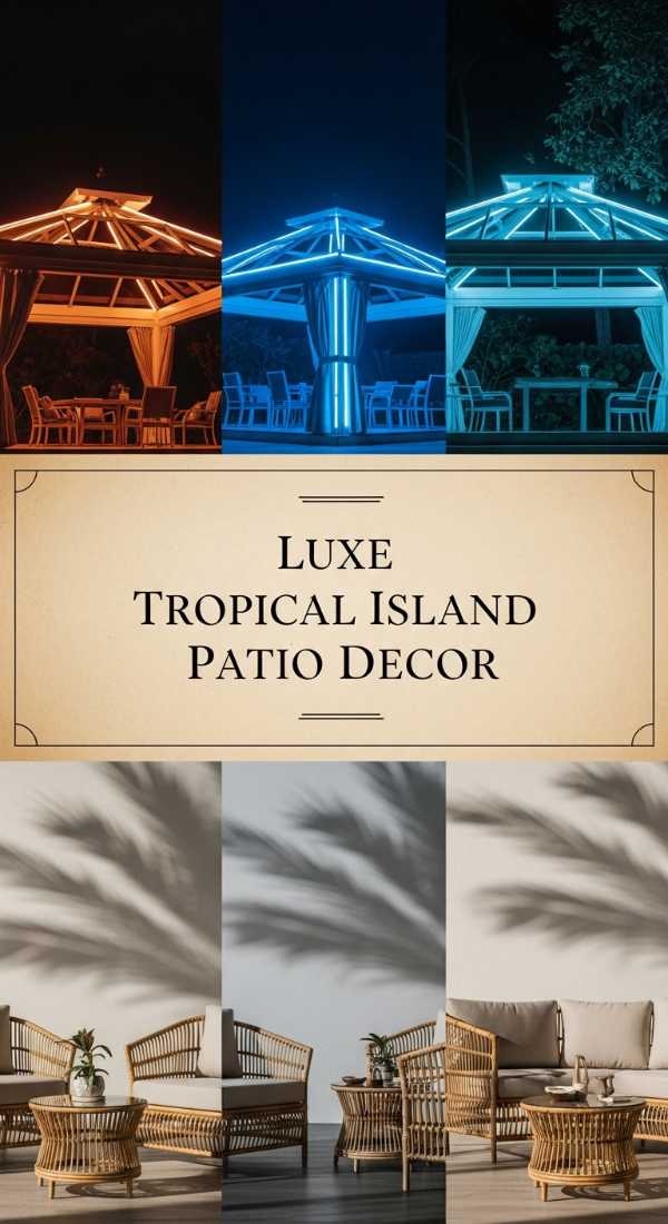 Luxe Tropical Island Patio Decor 69efa26f4375e