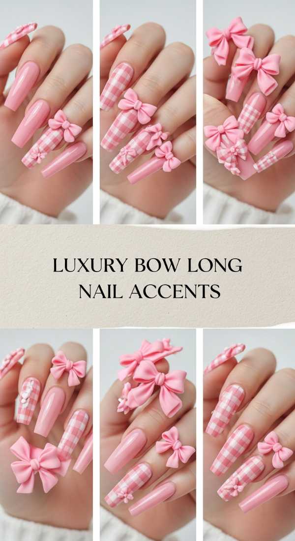 Luxury Bow Long Nail Accents 69e72cb5664b0