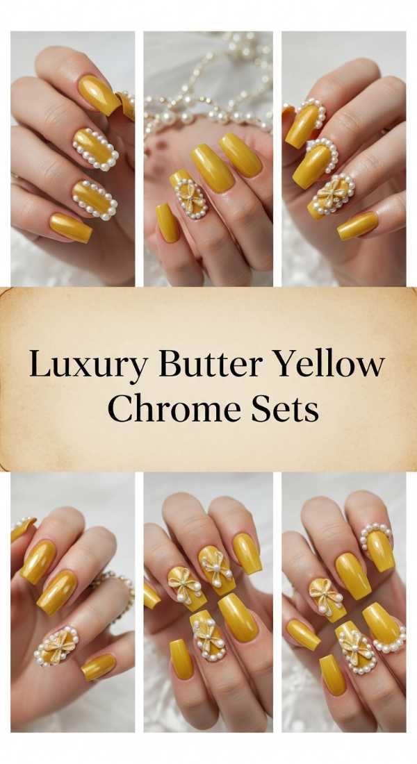 Luxury Butter Yellow Chrome Sets 69ee41879bd2a