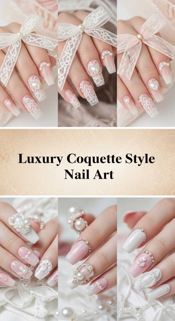 Luxury Coquette Style Nail Art