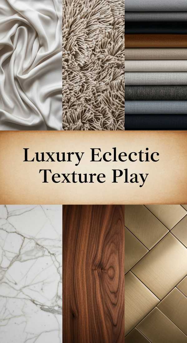 Sophisticated Soul: Designing a Space with Luxury and Character Luxury Eclectic Texture Play 69ed032cae24e