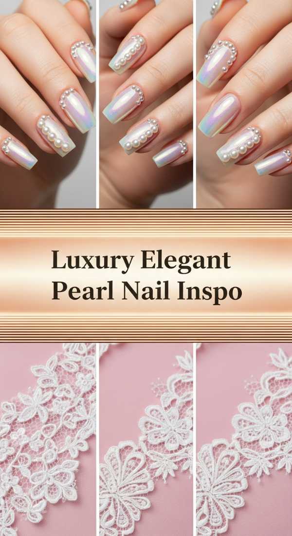 Luxury Elegant Pearl Nail Inspo 69eb727a4cef5