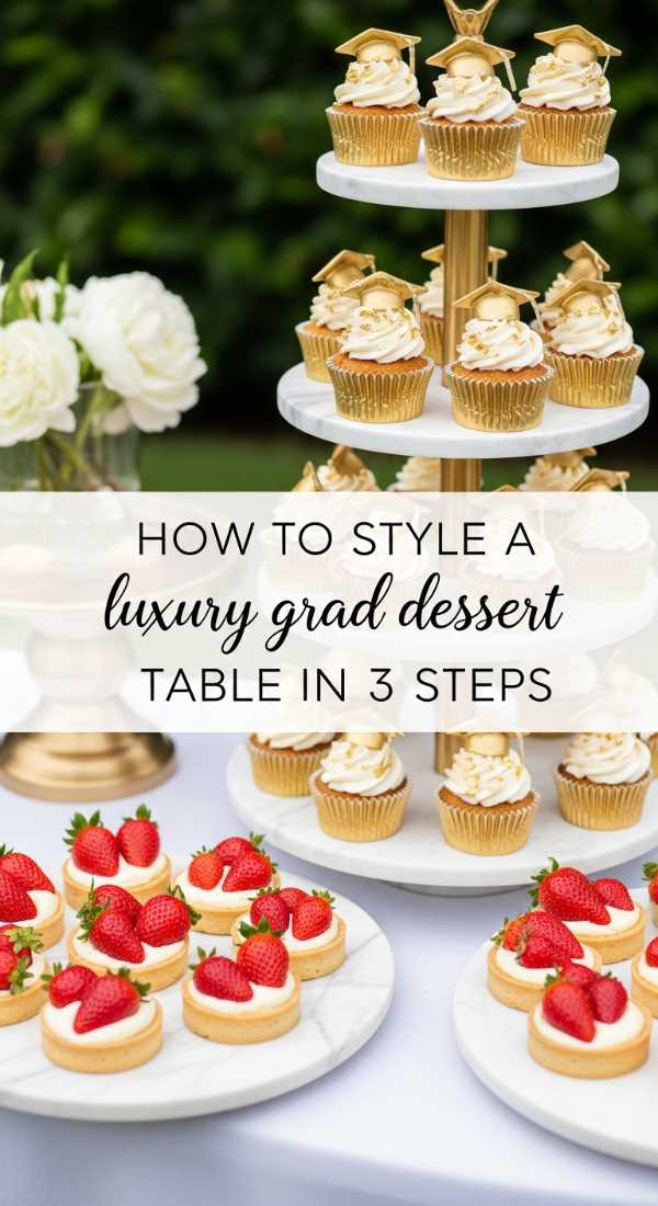 Luxury Graduation Dessert Display 69e3274096ea0