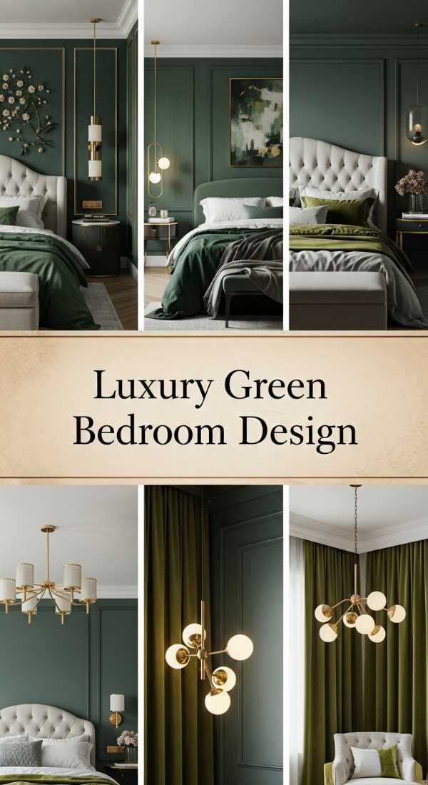 Luxury Green Bedroom Design 69e77799be5e8