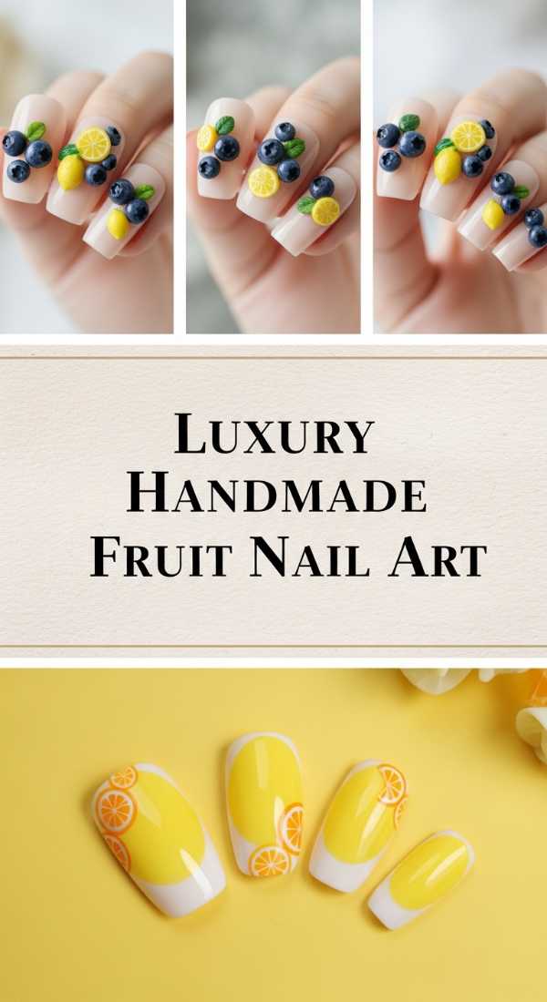 Luxury Handmade Fruit Nail Art 69eb726e1c411