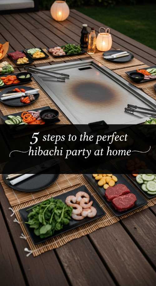 Luxury Home Hibachi Party Setup 69df2439044aa