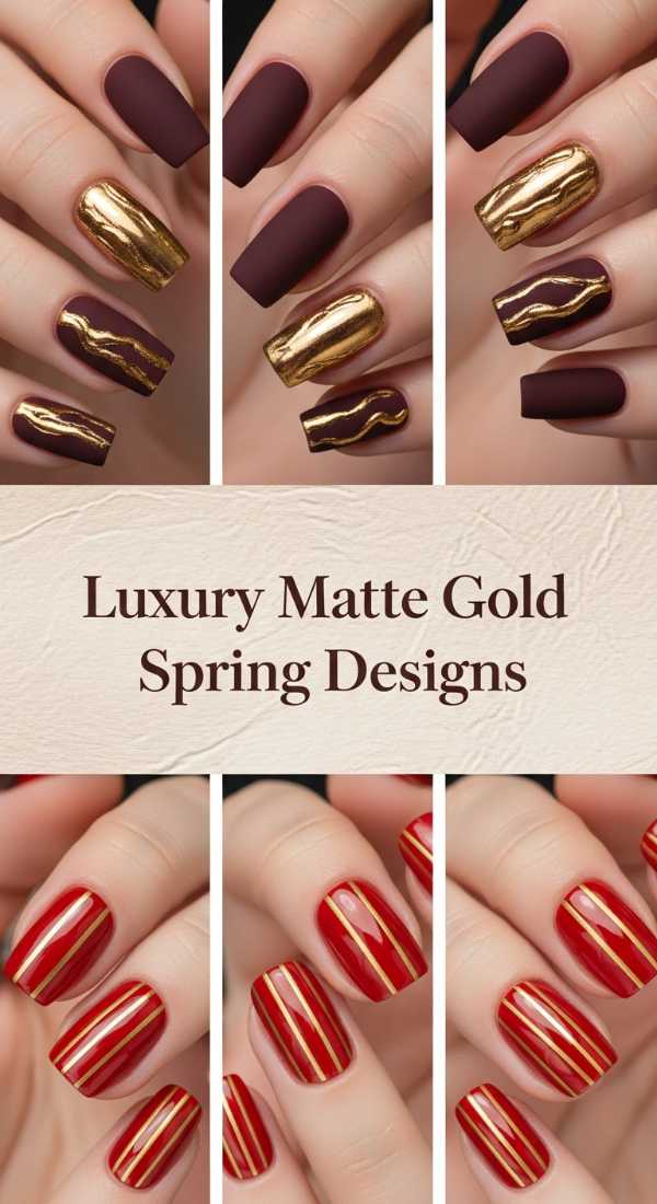Luxury Matte Gold Spring Designs 69e4c0e1e9396