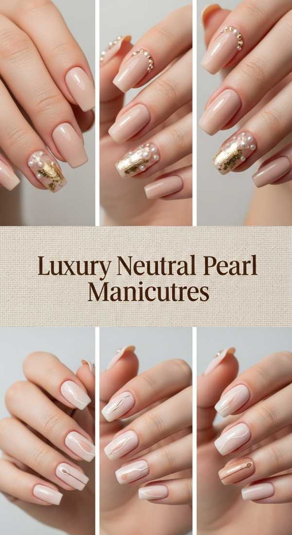Luxury Neutral Pearl Manicures 69eb727457c71