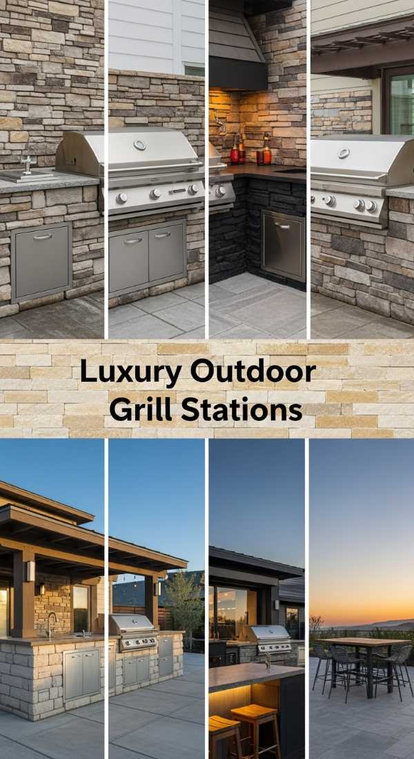 Luxury Outdoor Grill Stations 69ea60a82e884