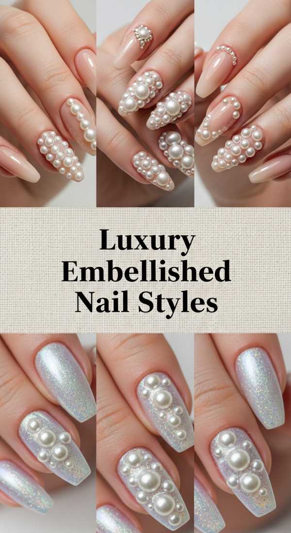 Luxury Pearl Embellished Nail Styles 69e5f3f762131