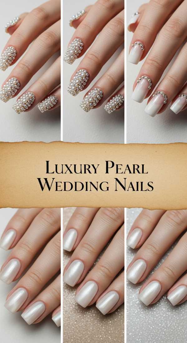 Luxury Pearl Wedding Nails 69df1bab97b4d