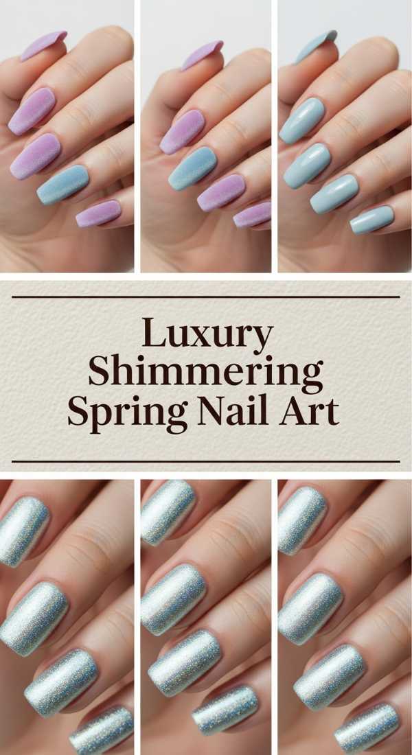 Luxury Shimmering Spring Nail Art 69ef3ae2205c9