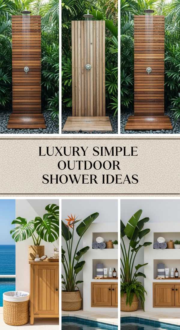 Luxury Simple Outdoor Shower Ideas 69e777934e8ff