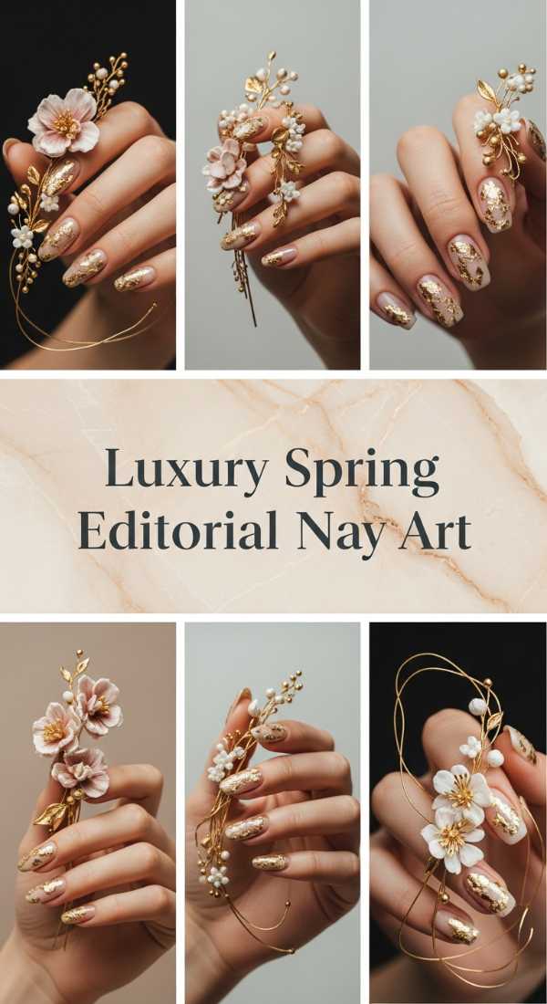 Luxury Spring Editorial Nail Art