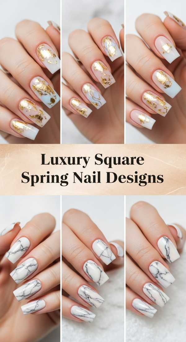 Luxury Square Spring Nail Designs 69e4e49fcc9a5