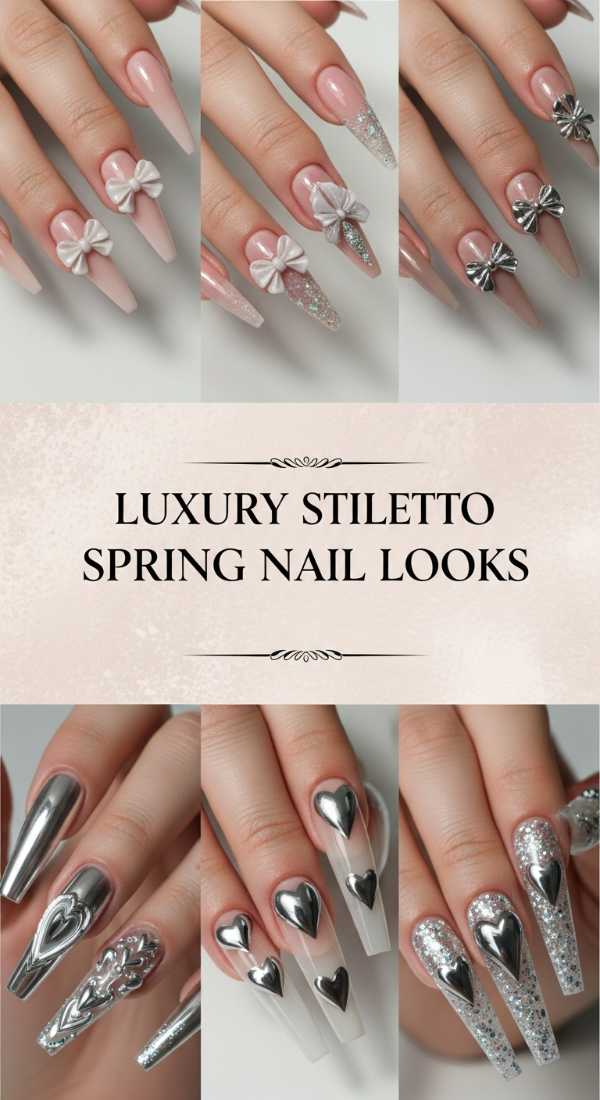 Luxury Stiletto Spring Nail Looks 69f249499226b