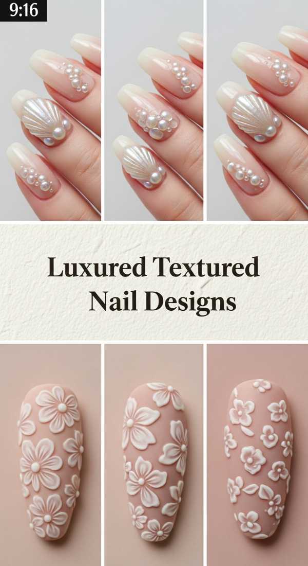 Luxury Textured Spring Nail Designs 69f249515642d