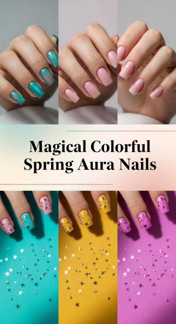 Magical Colorful Spring Aura Nails 69f32b74b9224
