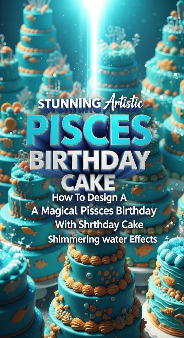 Magical Pisces Birthday Cake Design Tutorial