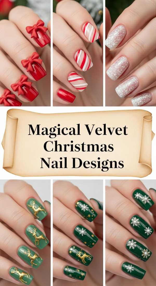 Magical Velvet Christmas Nail Designs 69e350fe8f7b5