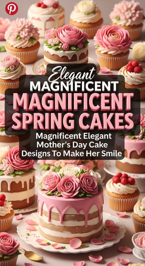 Magnificent Elegant Mothers Day Cake Designs To Make Her Smile 69ef0280c3c7d