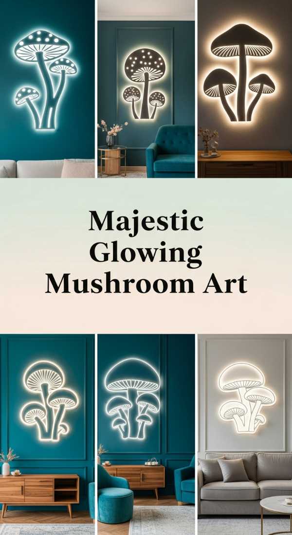 Majestic Glowing Mushroom Art 69ed031bb038a