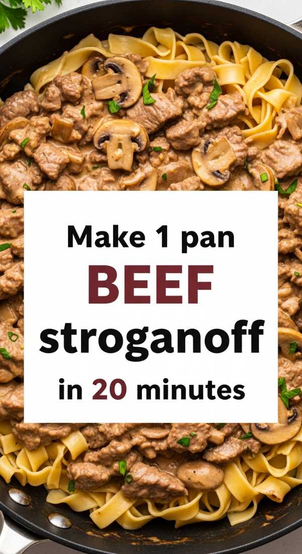 Make 1 Pan Beef Stroganoff In 20 Minutes 69edf4012ce73