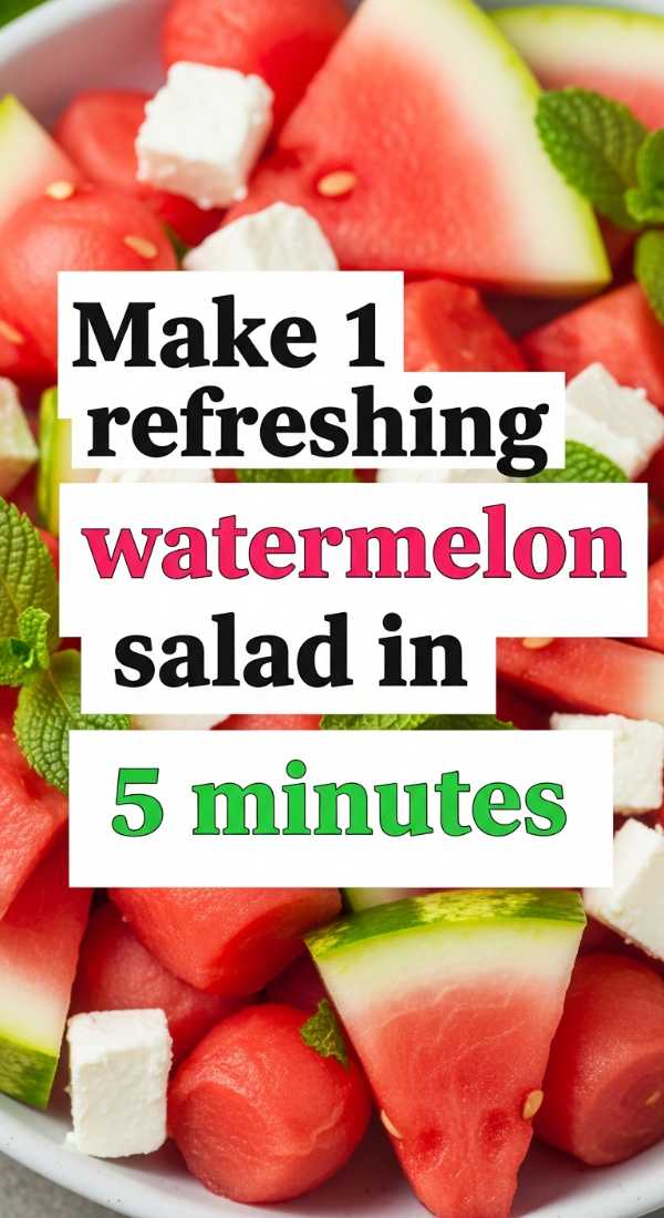 Make 1 Refreshing Watermelon Salad In 5 Minutes 69e9b6dcd6c95