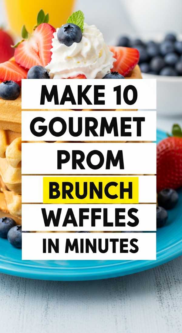 Make 10 Gourmet Prom Brunch Waffles In Minutes 69efae57887d5