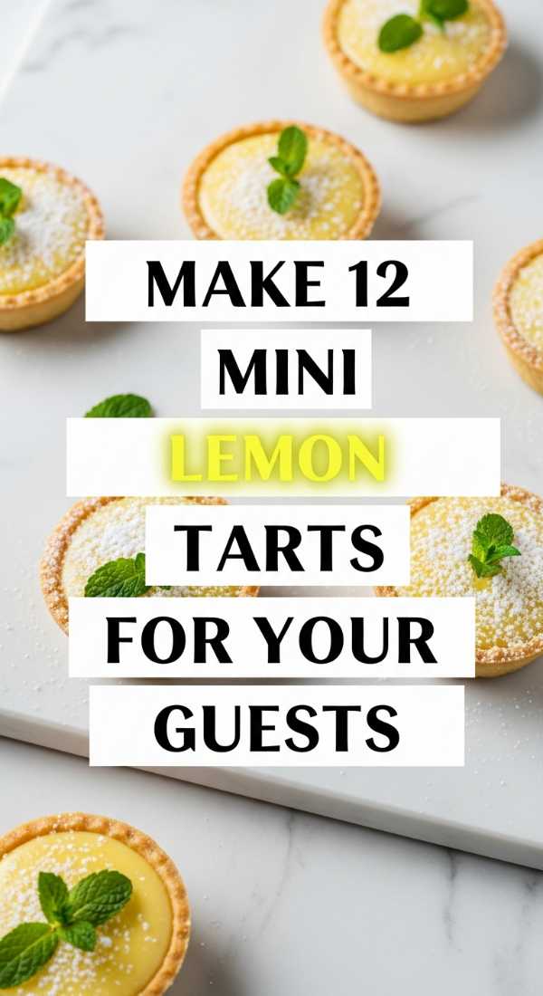 Make 12 Mini Lemon Tarts For Your Guests 69ee54ef599ba