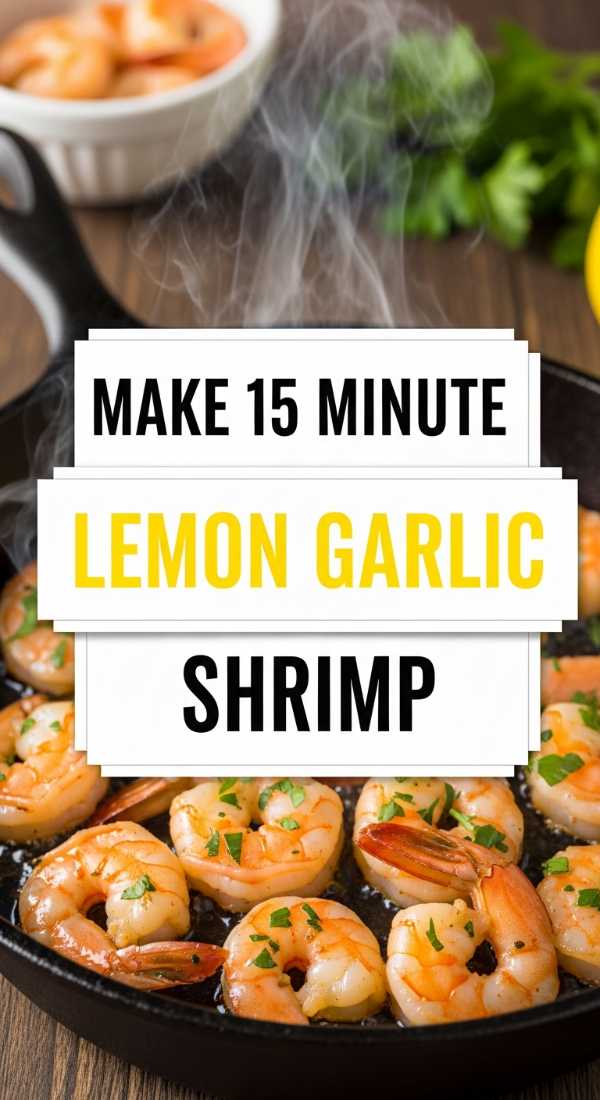 Make 15 Minute Lemon Garlic Shrimp 69ec6f27e027a