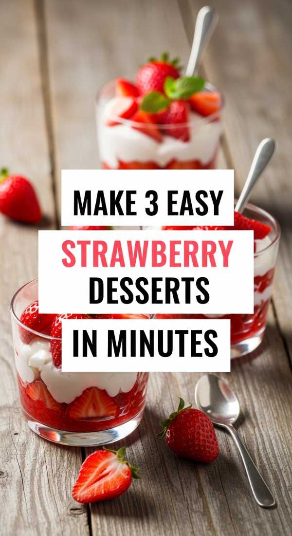 Make 3 Easy Strawberry Desserts In Minutes 69edfa9a2ecb4