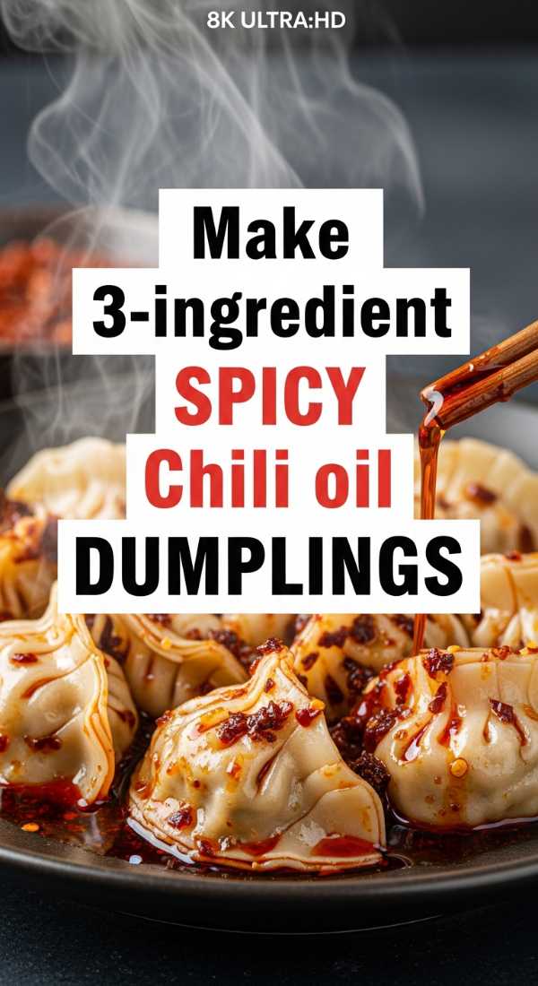 Make 3 Ingredient Spicy Chili Oil Dumplings 69edf4185e07c