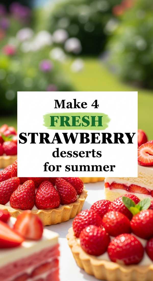 Make 4 Fresh Strawberry Desserts For Summer 69e470254585a