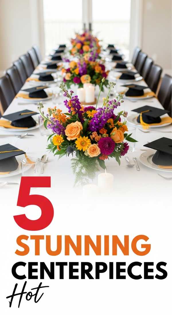 Make 5 Stunning Graduation Party Centerpieces In Minutes 69efa7a8174ec