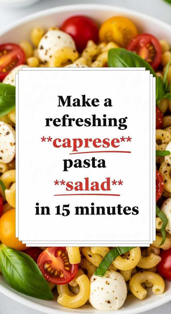Make A Refreshing Caprese Pasta Salad In 15 Minutes 69e70bf8b89e2