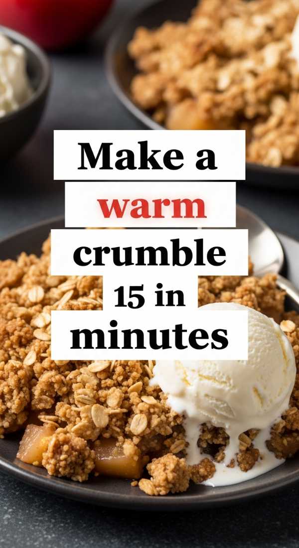 Make A Warm Apple Crumble In 15 Minutes 69e853d4bd135