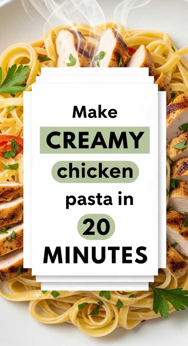Make Creamy Chicken Pasta In 20 Minutes 69e4702b158c9