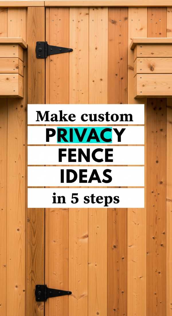 Make Custom Privacy Fence Ideas In 5 Steps 69f0ed865ad8b