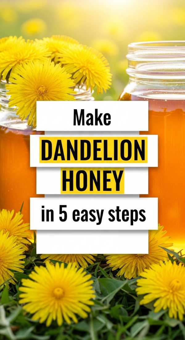 Make Dandelion Honey In 5 Easy Steps 69e70bf46ee83