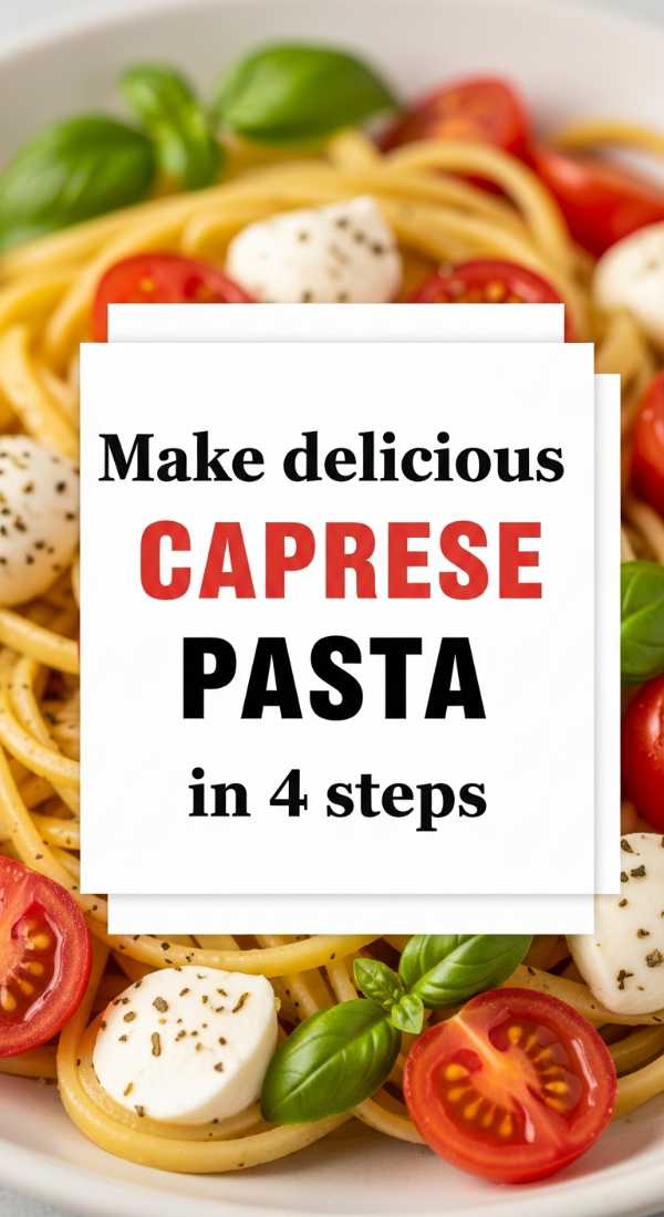 Make Delicious Caprese Pasta In 4 Steps 69eb7fd7e0e36